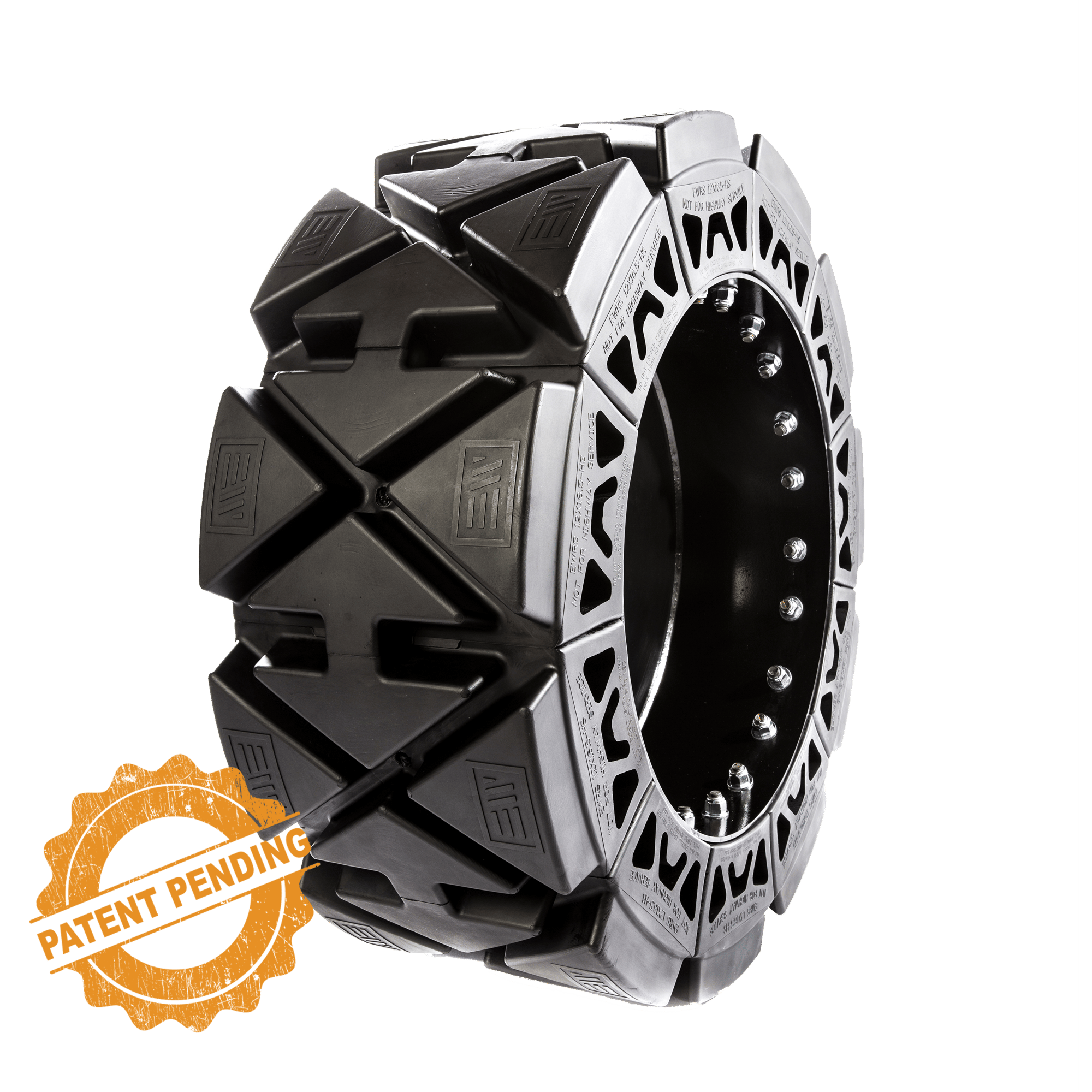 Hard Surface Skid Steer Tires - Evolution Wheel - No More Flat Tires